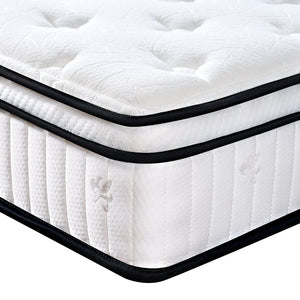 English Elm Full 10 Inch Hybrid Mattress with Pocketed Coils and Certipur Memory Foam Support W2889P423163