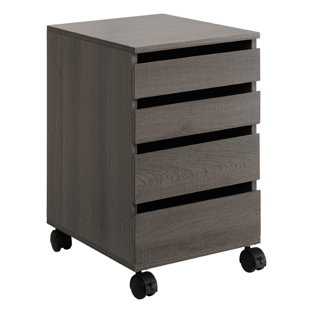 OSP Home Furnishings Holly Mobile Storage Cart Farm Oak