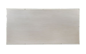 English Elm Transitional Tufted Upholstery Bench 50.5"W Flannel Cushion Silver-Gray Finish Elegant Seating B011P366760