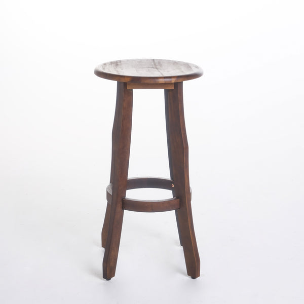 English Elm Christopher Knight Home® - PIKE Primrose Outdoor Dark Gray Acacia Wood Barstools Set of 2 — Backless, Water-Resistant, 30" High Comfort 60810.00DBRN