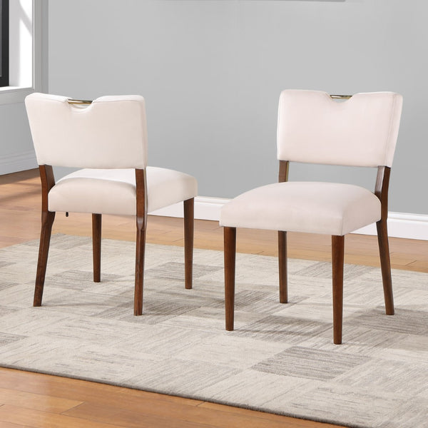 Comfort Pointe Bonito Walnut Finish Leg Dining Table Walnut Solid and engineered wood, birch veneers