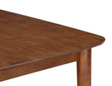Comfort Pointe Bonito Walnut Finish Leg Dining Table Walnut Solid and engineered wood, birch veneers