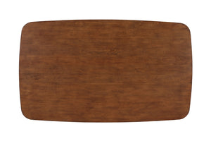 Comfort Pointe Bonito Walnut Finish Leg Dining Table Walnut Solid and engineered wood, birch veneers