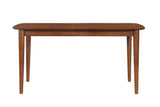 Comfort Pointe Bonito Walnut Finish Leg Dining Table Walnut Solid and engineered wood, birch veneers