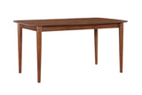 Comfort Pointe Bonito Walnut Finish Leg Dining Table Walnut Solid and engineered wood, birch veneers