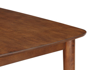 Comfort Pointe Bonito Walnut Finish Leg Dining Table Walnut Solid and engineered wood, birch veneers