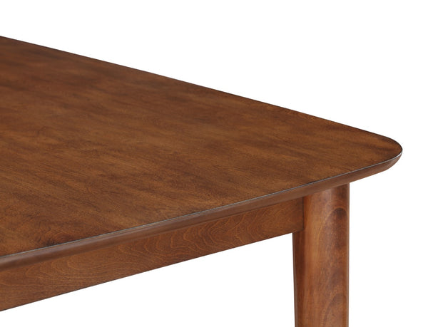 Comfort Pointe Bonito Walnut Finish Leg Dining Table Walnut Solid and engineered wood, birch veneers