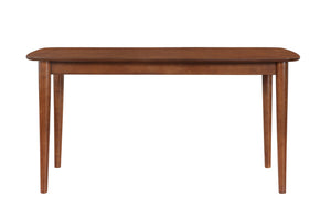 Comfort Pointe Bonito Walnut Finish Leg Dining Table Walnut Solid and engineered wood, birch veneers