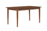 Comfort Pointe Bonito Walnut Finish Leg Dining Table Walnut Solid and engineered wood, birch veneers