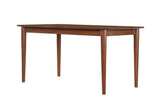 Comfort Pointe Bonito Walnut Finish Leg Dining Table Walnut Solid and engineered wood, birch veneers