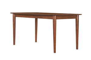 Comfort Pointe Bonito Walnut Finish Leg Dining Table Walnut Solid and engineered wood, birch veneers