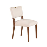 Comfort Pointe Bonito Sea Oat Velvet Dining Chair Sea Oat / Walnut