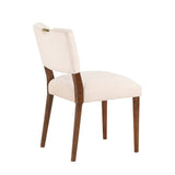 Comfort Pointe Bonito Sea Oat Velvet Dining Chair Sea Oat / Walnut