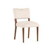 Comfort Pointe Bonito Sea Oat Velvet Dining Chair Sea Oat / Walnut