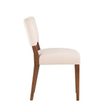 Comfort Pointe Bonito Sea Oat Velvet Dining Chair Sea Oat / Walnut