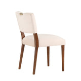 Comfort Pointe Bonito Sea Oat Velvet Dining Chair Sea Oat / Walnut