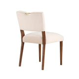 Comfort Pointe Bonito Sea Oat Velvet Dining Chair Sea Oat / Walnut