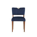 Bonito Navy Blue Velvet Dining Chair