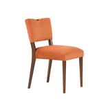 Comfort Pointe Bonito Burnt Orange Velvet Dining Chair Burnt Orange / Walnut