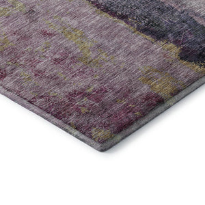 HomeRoots 5' X 8' Blush Gray and Ivory Abstract Area Rug - Washable, UV Protected, Perfect for High-Traffic Homes 651006