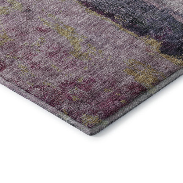 HomeRoots 5' X 8' Blush Gray and Ivory Abstract Area Rug - Washable, UV Protected, Perfect for High-Traffic Homes 651006