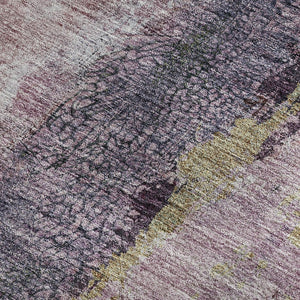 HomeRoots 5' X 8' Blush Gray and Ivory Abstract Area Rug - Washable, UV Protected, Perfect for High-Traffic Homes 651006