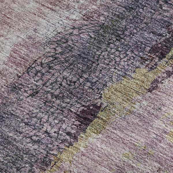 HomeRoots 5' X 8' Blush Gray and Ivory Abstract Area Rug - Washable, UV Protected, Perfect for High-Traffic Homes 651006