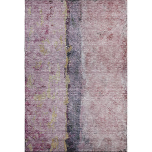 HomeRoots 8' X 10' Blush Gray & Ivory Abstract Area Rug - Washable, UV Protected, Kid & Pet Friendly Design 651008
