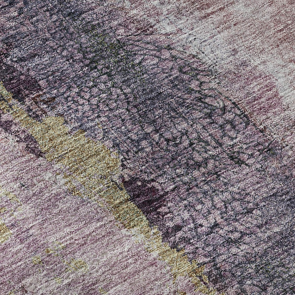 HomeRoots 9' x 12' Blush Gray and Ivory Abstract Area Rug - Washable, UV Protected, Durable for Busy Homes 651009