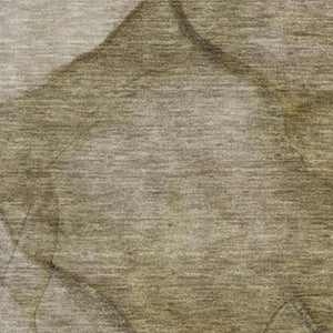 HomeRoots 5' X 8' Abstract Area Rug in Brown, Ivory & Beige - Washable, UV Protected, Stain Resistant Design 651090
