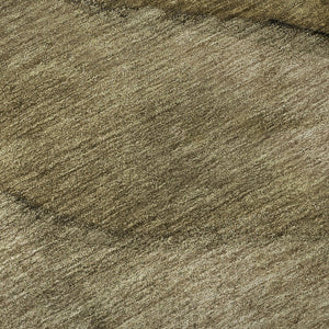 HomeRoots 8' Washable Round Rug in Brown, Ivory & Beige – Durable, UV-Protected, Stylish for Any Space! 651091