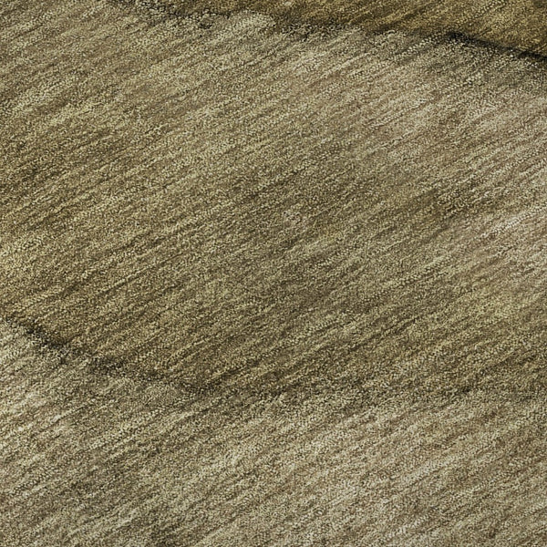HomeRoots 8' Washable Round Rug in Brown, Ivory & Beige – Durable, UV-Protected, Stylish for Any Space! 651091