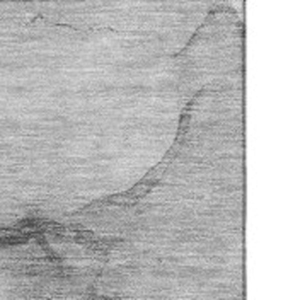 HomeRoots 8' X 10' Gray and Ivory Abstract Washable Area Rug - Durable, Stain-Resistant, UV Protected Style! 651104