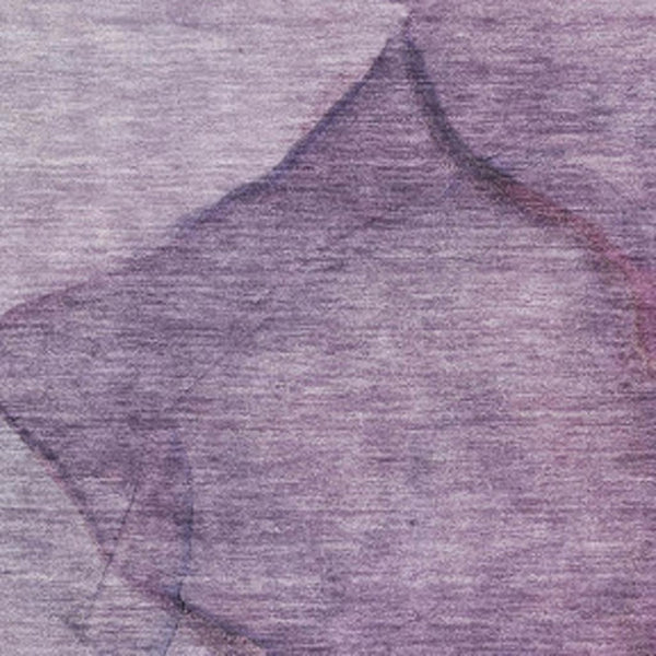 HomeRoots 8' X 10' Stylish Purple & Ivory Abstract Washable Area Rug - Durable, UV-Protected & Easy Care! 651110