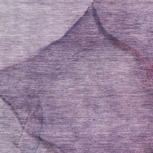 HomeRoots 8' X 10' Stylish Purple & Ivory Abstract Washable Area Rug - Durable, UV-Protected & Easy Care! 651110