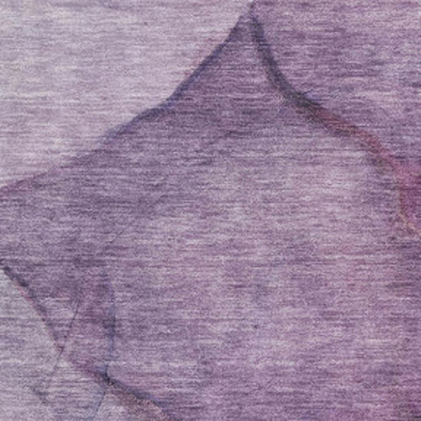 HomeRoots 10' X 14' Purple And Ivory Abstract Area Rug - Washable, UV Protected, Stain Resistant for All Spaces 651112