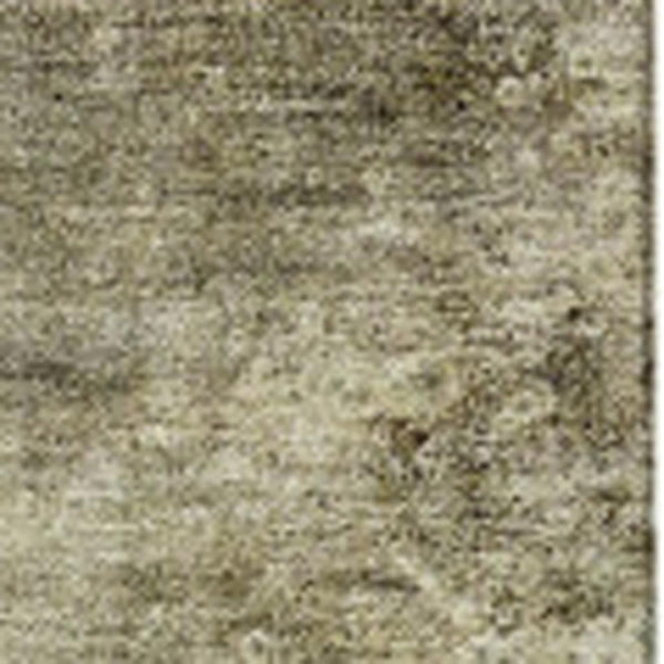 HomeRoots 8' X 10' Taupe & Beige Abstract Area Rug - Washable, UV-Protected, Durable for Family-Friendly Homes 651122