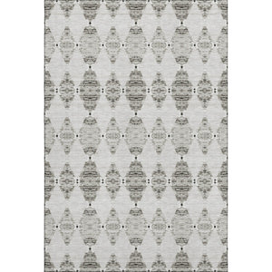 HomeRoots 10' X 14' Stylish Taupe & Ivory Moroccan Area Rug – Washable, UV-Protected, Family-Friendly Comfort 651166