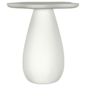 English Elm Trevor Sculptural Cloud Top Side Table Organic Off White Mdf Accent for Modern Spaces B062S01647