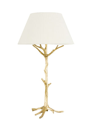 Wildwood Sprig's Sculptural Table Lamp With Cubist Tree Silhouette, Dark Bronze Finish For Ambient Glow Gold 65120