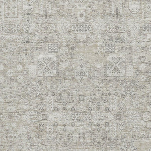 HomeRoots 8' X 10' Elegant Taupe & Ivory Floral Area Rug – Stain-Resistant, UV Protected for Everyday Living 651224