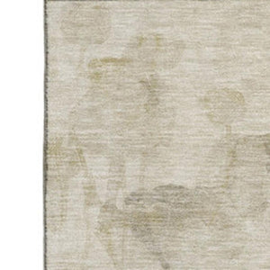 HomeRoots 5' X 8' Beige Gray Ivory Floral Area Rug – Washable, UV Protected, Durable & Stylish for Every Home 651258