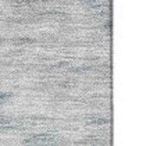 HomeRoots 8' X 10' Abstract Area Rug in Blue, Gold & Ivory - Washable, UV Protected, Stain-Resistant Design! 651290