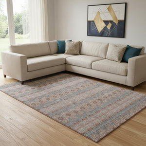 HomeRoots 9' X 12' Chili Red Floral Medallion Area Rug - Stylish, Stain-Resistant, UV Protected for Homes 651339