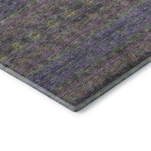 HomeRoots 10' X 14' Floral Medallion Area Rug in Purple, Gold & Blue - Washable, Stain Resistant, UV Protected! 651346