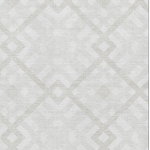 HomeRoots 5' X 8' Ivory and Beige Geometric Area Rug - Washable, UV Protected, Durable for Busy Homes! 651390