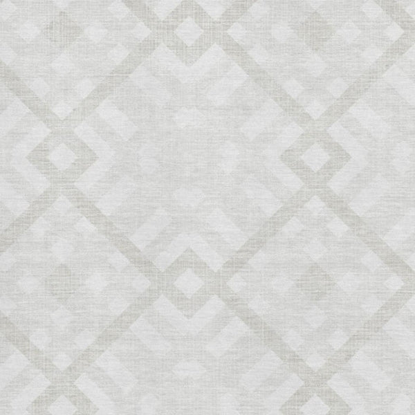 HomeRoots 10' X 14' Ivory Geometric Area Rug - Washable, UV-Protected, Durable for Modern Living Spaces! 651394