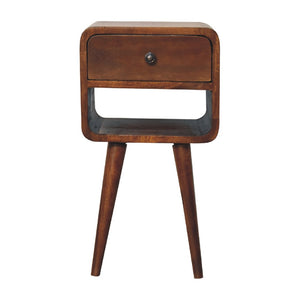 HomeRoots 22" Chestnut Solid Wood Nightstand with One Drawer – Stylish, Durable & Versatile Accent Table! 651476