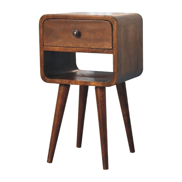 HomeRoots 22" Chestnut Solid Wood Nightstand with One Drawer – Stylish, Durable & Versatile Accent Table! 651476