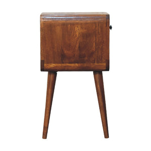 HomeRoots 22" Chestnut Solid Wood Nightstand with One Drawer – Stylish, Durable & Versatile Accent Table! 651476